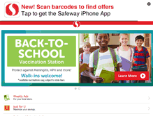 Tablet Screenshot of m.safeway.com